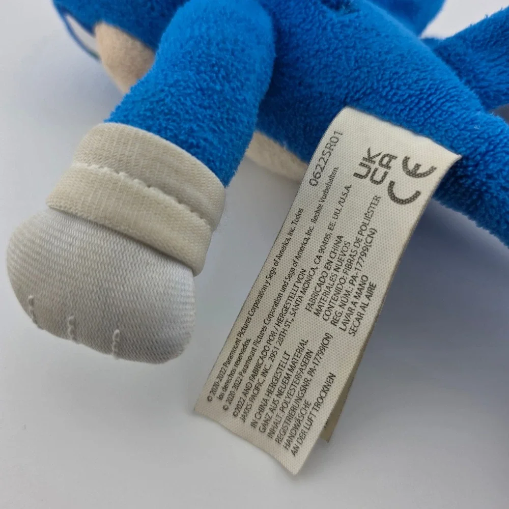 Sonic The Hedgehog 2 Movie Plush‎ Toy Blue Stuffed Animal Kids